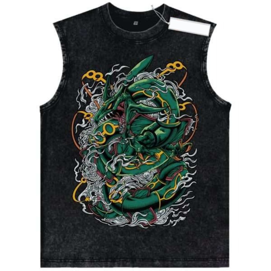 Vintage Fashion In Japan - Vintage Washed Pokemon Character Tank Top