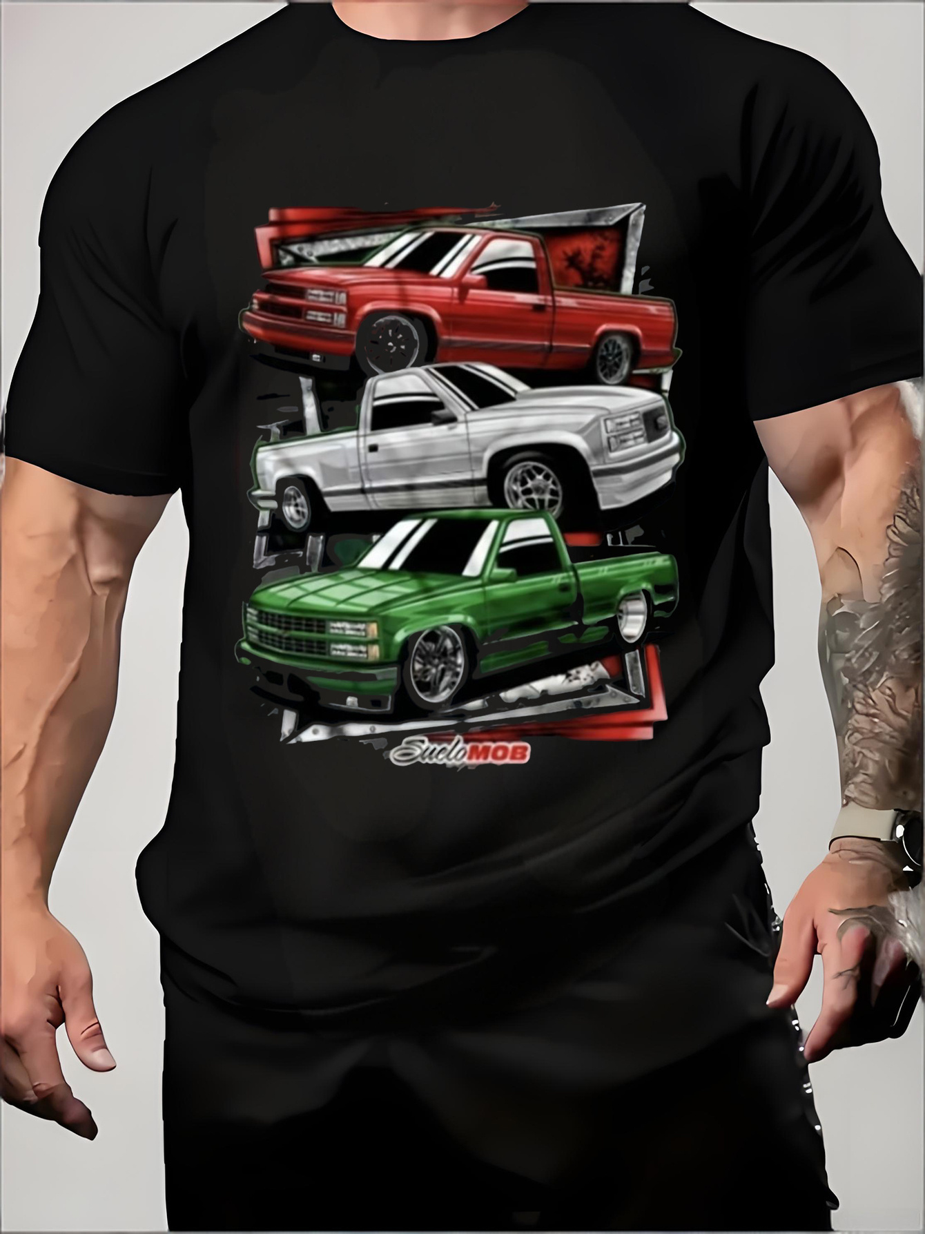 Vintage Fashion Exhibition - Unisex Vintage American Pickup Truck Pattern