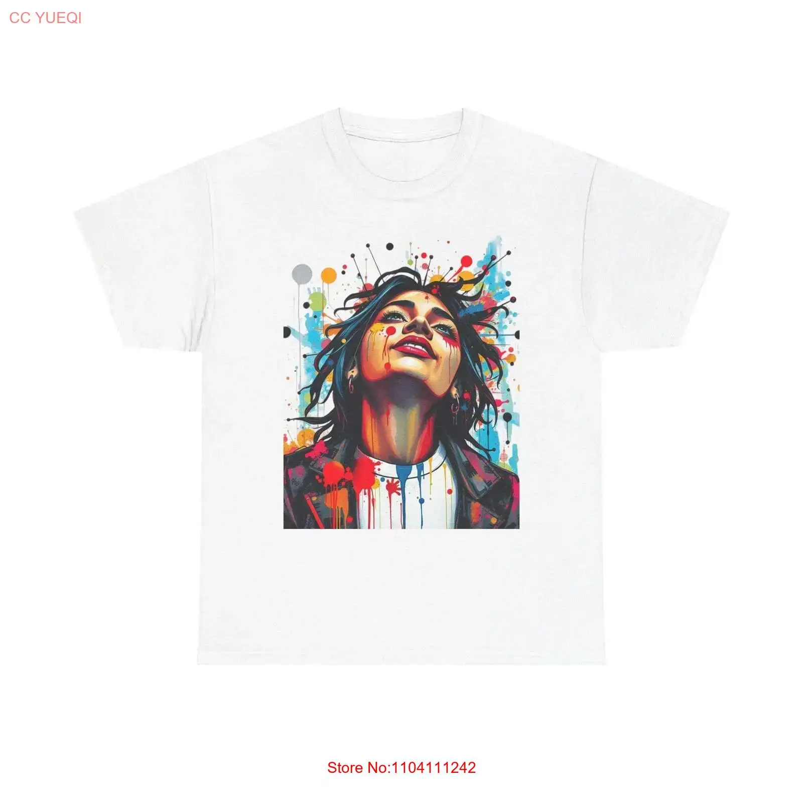 Vintage Fashion Outfits Men - Colorful Art Heavy Cotton T Shirt