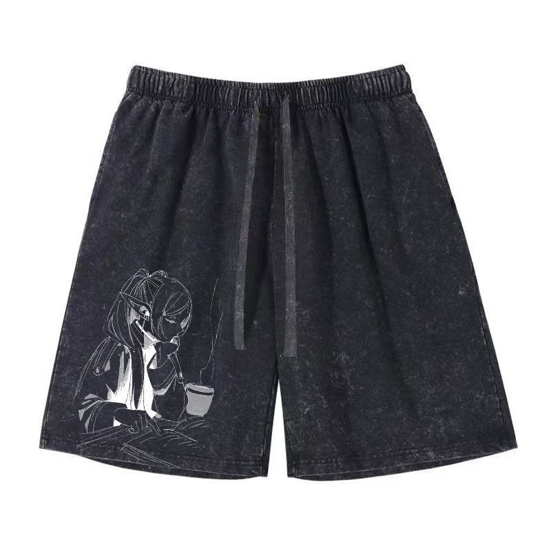 Anime Frieren Shorts Vintage W - Vintage Fashion In Japan 评论和价格