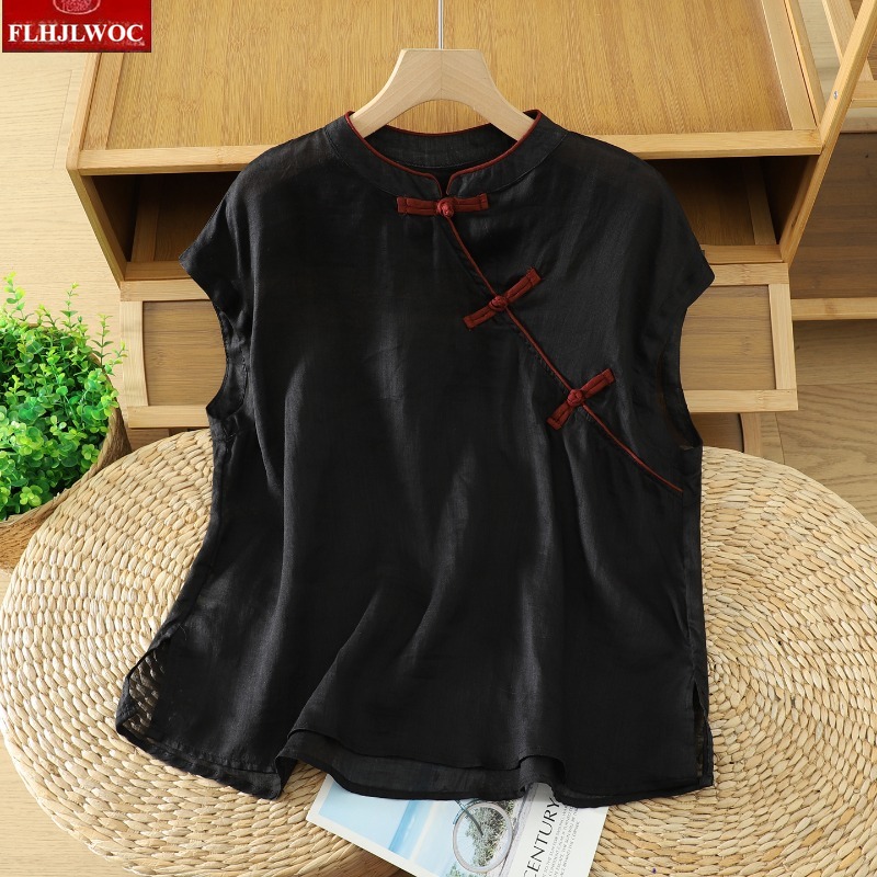 Cotton Linen Tops Blouses Fash - Vintage Fashion In Japan 评论和价格