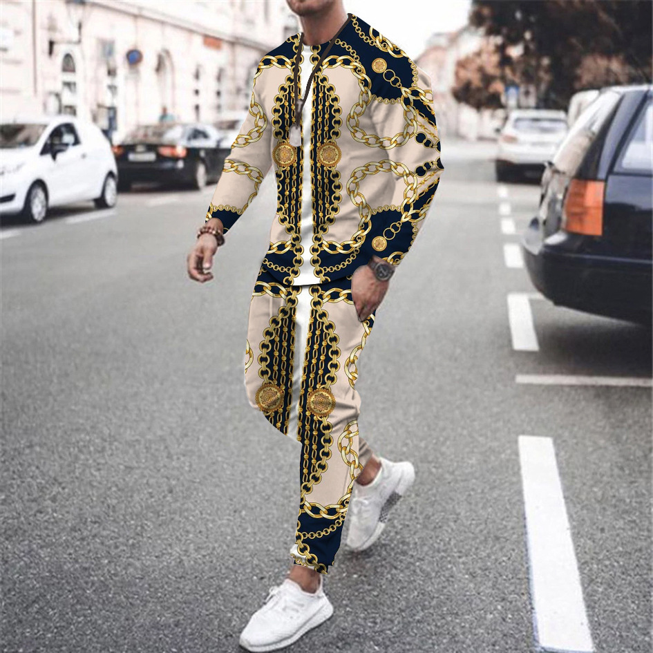 Men's T-Shirts Sets Luxury Vin - Vintage Fashion Outfits Men 评论和价格
