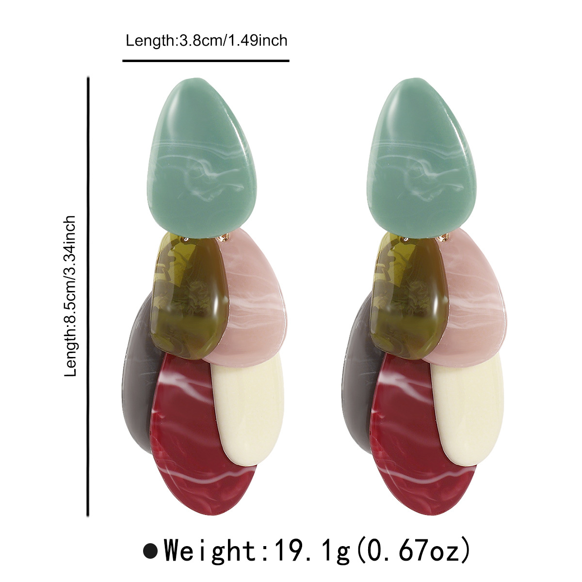 1Pairs Bohemia Personality Col - Vintage Fashion Trends 2026 评论和价格