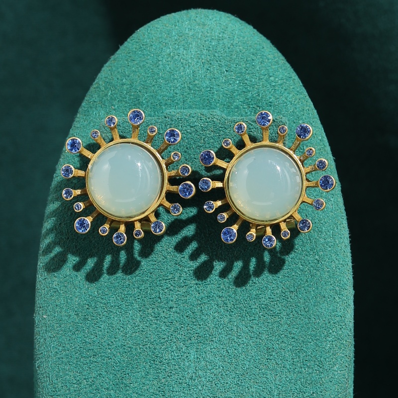 Vintage Green Agate Earrings A - Vintage Fashion Trends 2026 评论和价格