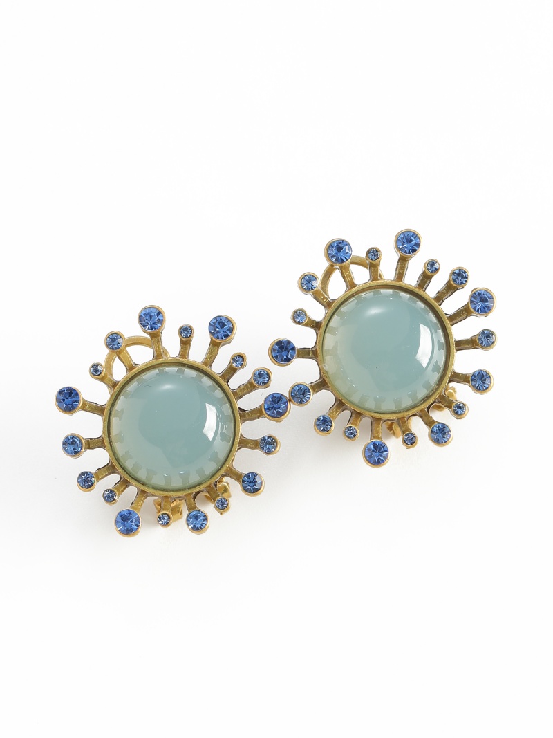 Vintage Green Agate Earrings A - Vintage Fashion Trends 2026 评论和价格