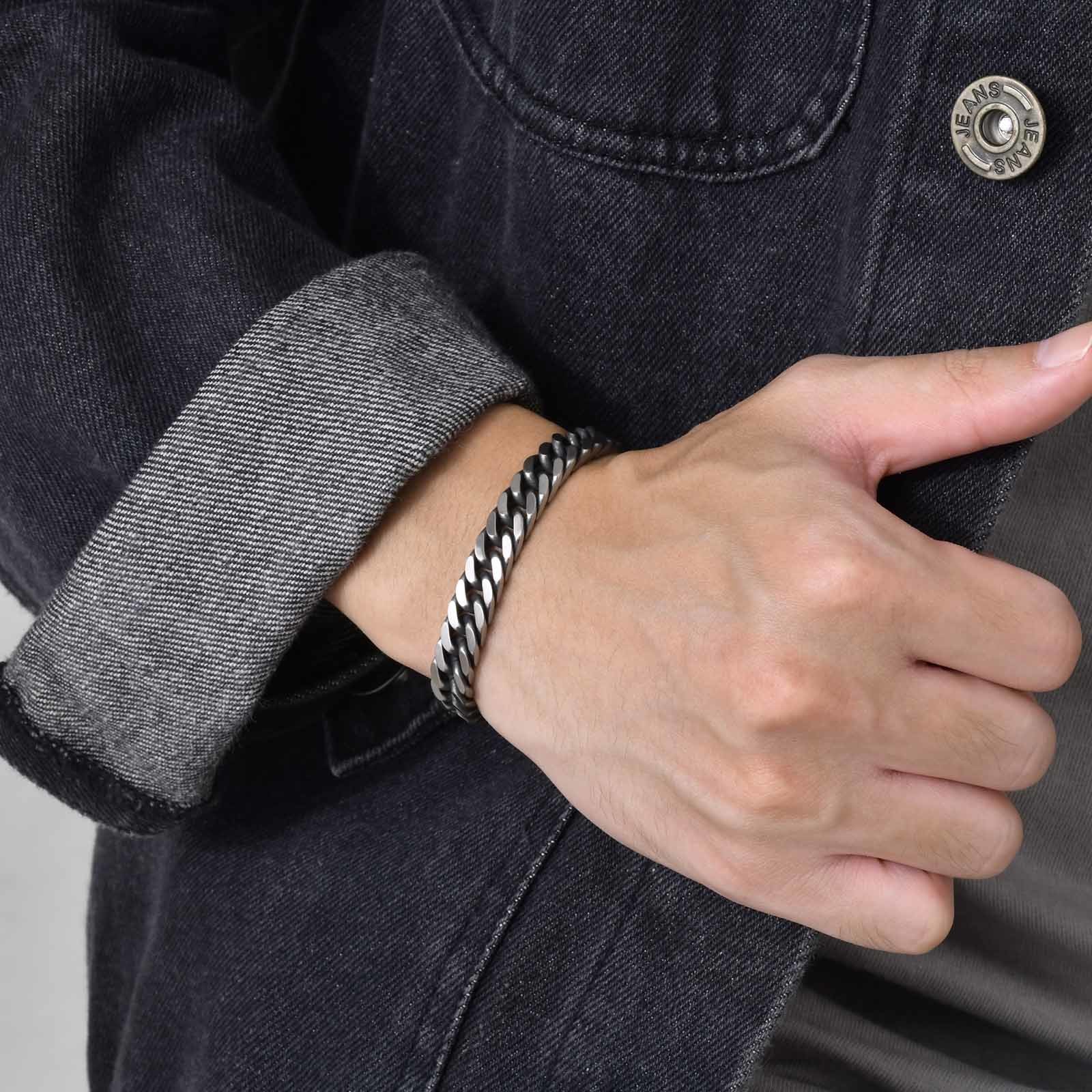 Vnox Chunky Retro Cuban Chain  - Vintage Fashion Outfits Men 评论和价格