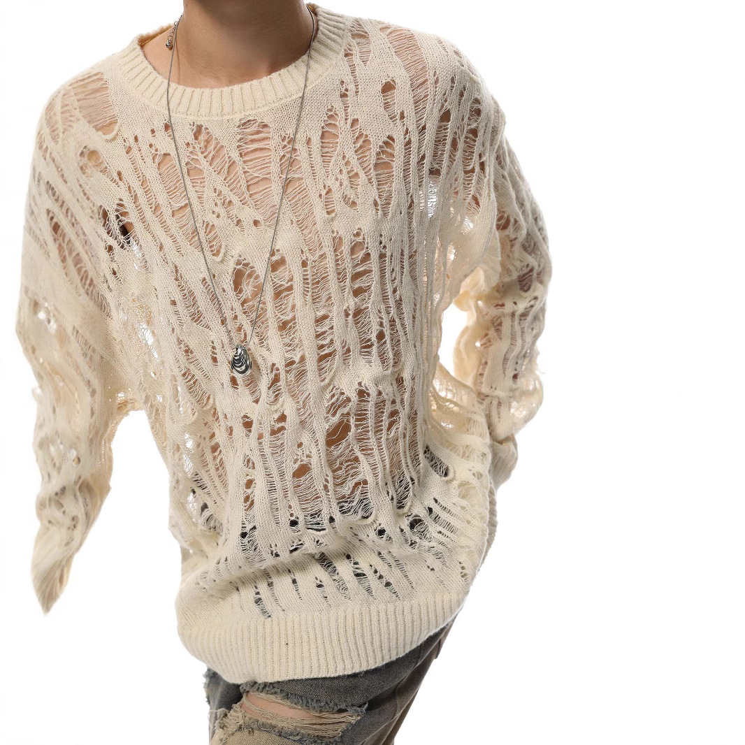 Vintage Ripped Hollow Out Mesh - Vintage Fashion In Japan 评论和价格