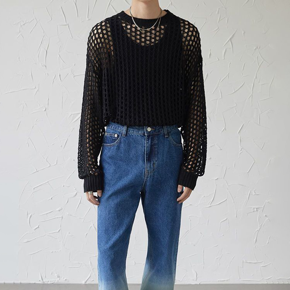 Mens Y2k Hollow Out Outfits Se - Vintage Fashion Outfits Men 评论和价格