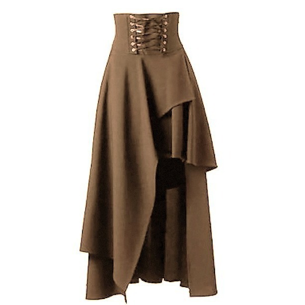 Steampunk Vintage Bandags Skir - Vintage Fashion In Japan 评论和价格