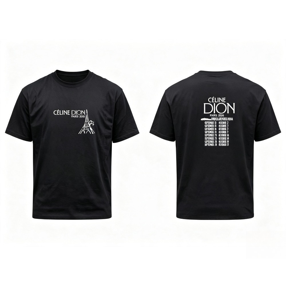 Celine Dion Paris 2026 Tour T- - Vintage Fashion In Paris 评论和价格