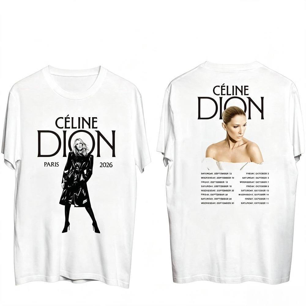 Celine Dion Paris 2026 Tour T- - Vintage Fashion In Paris 评论和价格