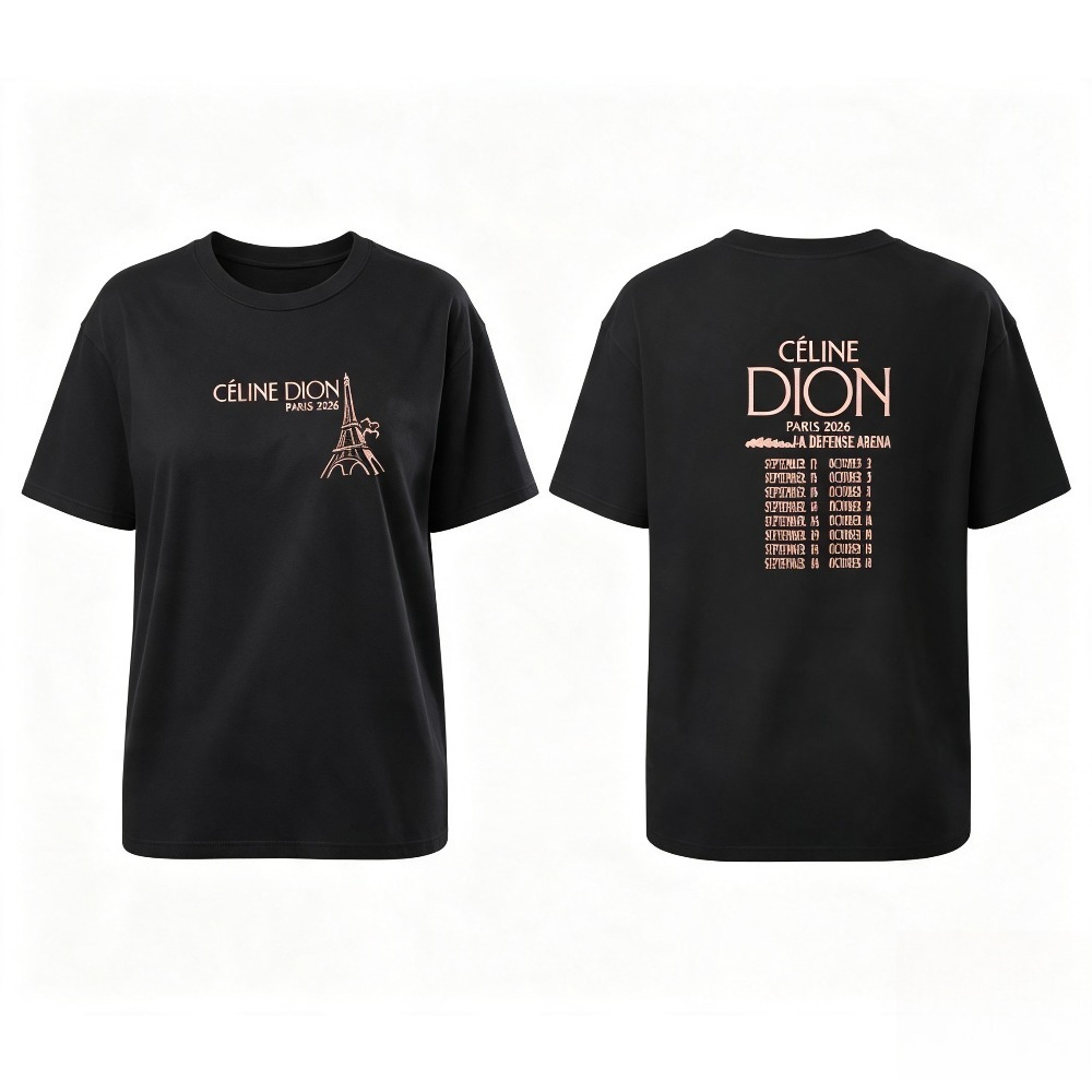 Celine Dion Paris 2026 Tour T- - Vintage Fashion In Paris 评论和价格
